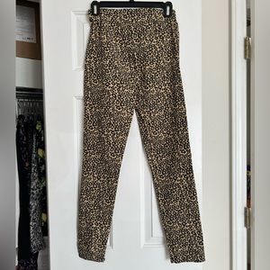 Leopard print trousers